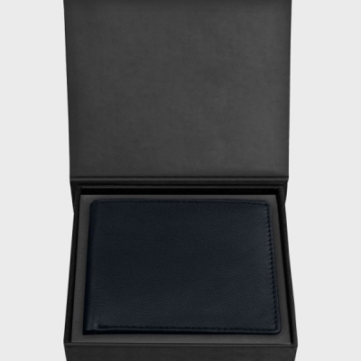 Men Leather Two Fold Wallet